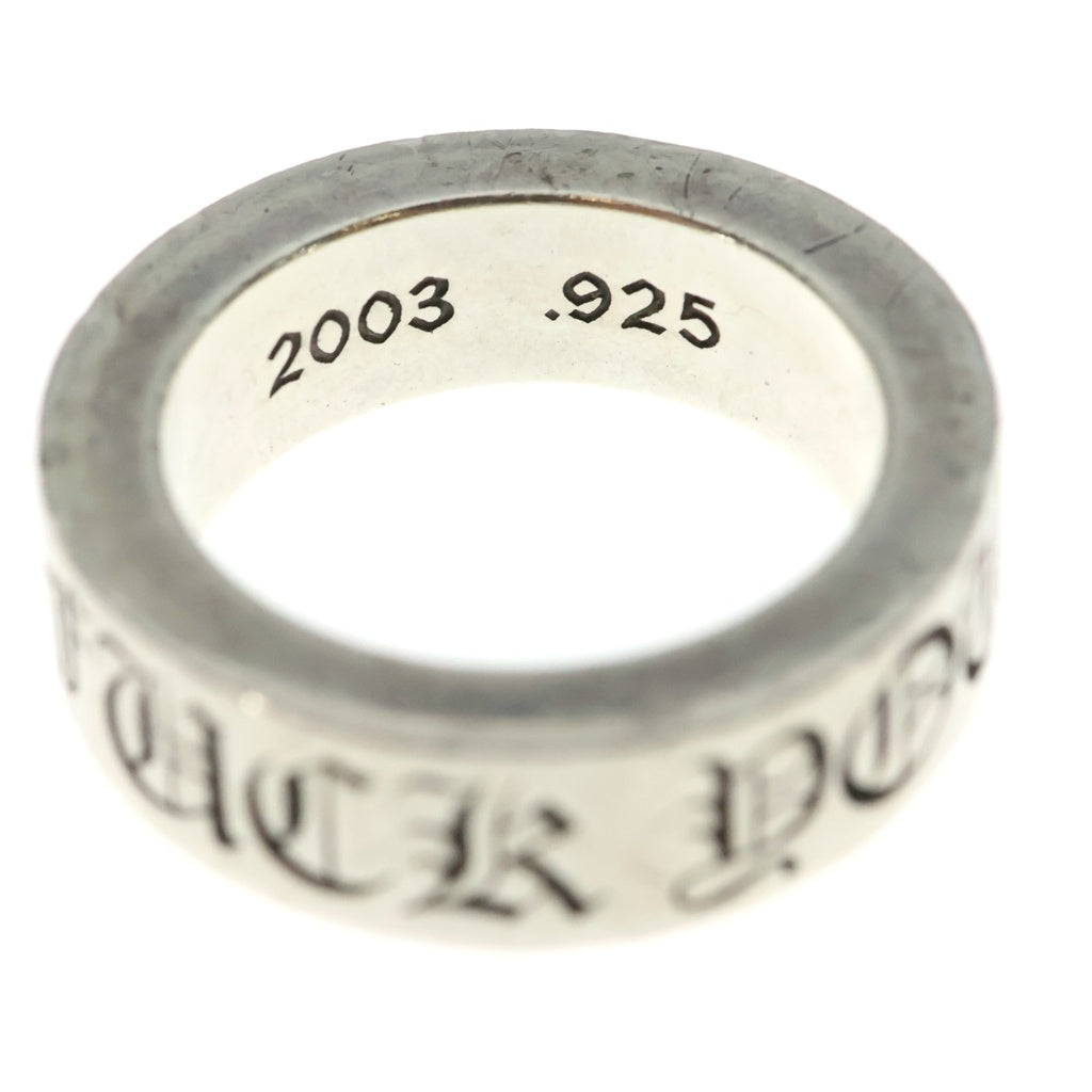 CHROME HEARTS(クロムハーツ) 6mm SPACER FUCK YOU 6mmスペーサーリング ファックユー シルバーBCA336 レディース