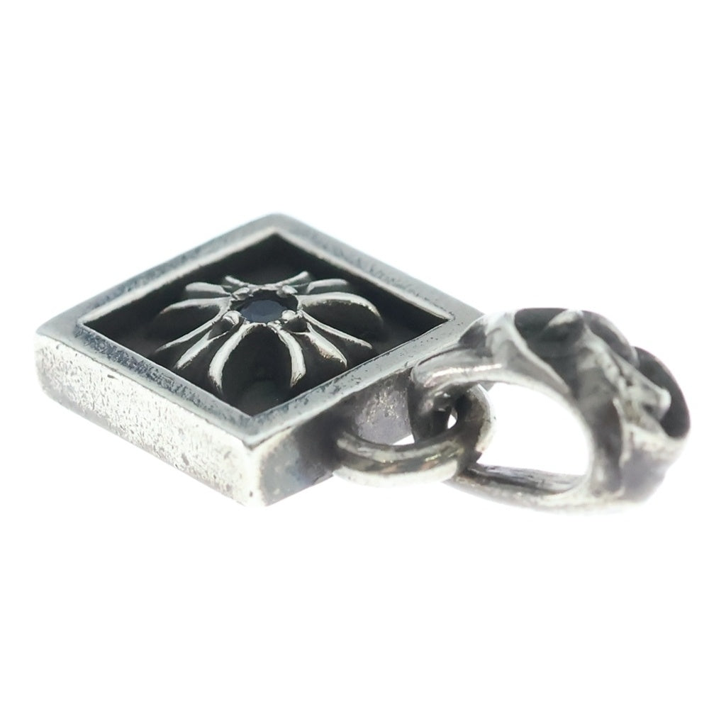 CHROME HEARTS(クロムハーツ) FRAMED CH PLUS フレームドCHプラス チャーム アフターサファイア ペンダントトップ シルバー