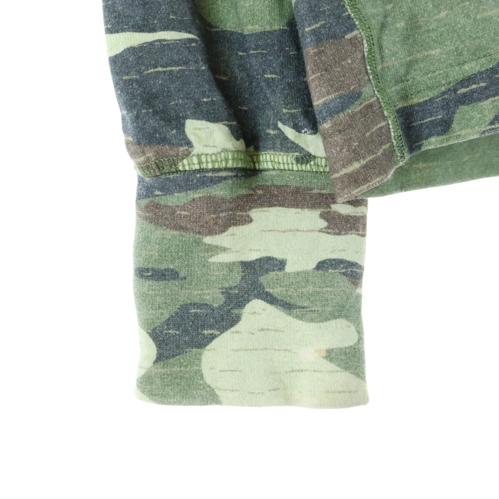 Acne Studios(アクネ ストゥディオズ) 24SS CAMOUFLAGE HOODIE SWEATSHIRT カモフラージュ ロゴラインストーンパーカー プルオーバーフーディー グリーン FN-MN-SWEA000360