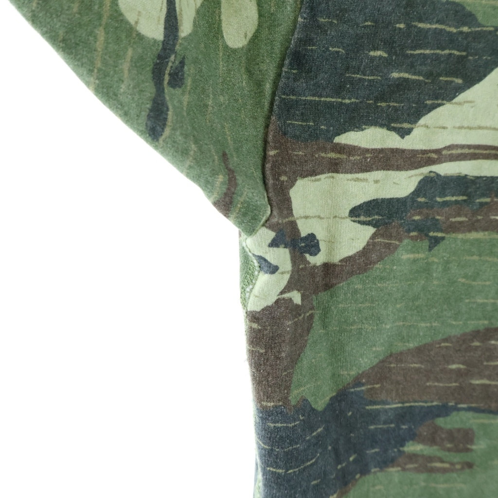 Acne Studios(アクネ ストゥディオズ) 24SS CAMOUFLAGE HOODIE SWEATSHIRT カモフラージュ ロゴラインストーンパーカー プルオーバーフーディー グリーン FN-MN-SWEA000360