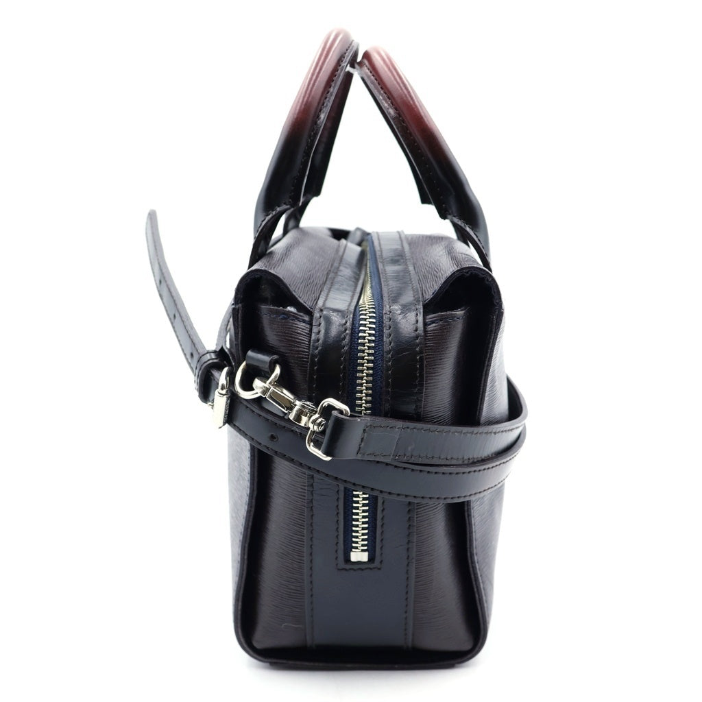 Vivienne Westwood(ヴィヴィアンウエストウッド) オーブ 2WAYハンドバッグ ショルダーバッグ ブラック×レッド レザー シルバー金具 レディース