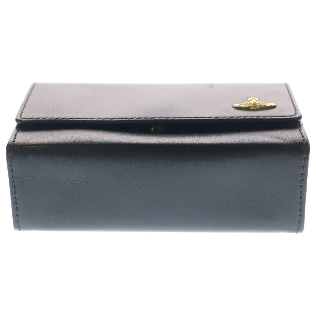 Vivienne Westwood(ヴィヴィアンウエストウッド) VINTAGE WATER ORB マルチケース シガレットケース レザー オーブロゴ ブラック 859172M1H1ER