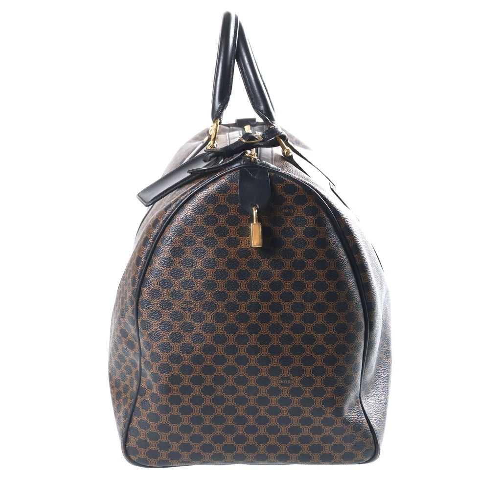 CELINE(セリーヌ) ボストンバッグ ハンドバッグ マカダム PVCレザー ブラウン レディース