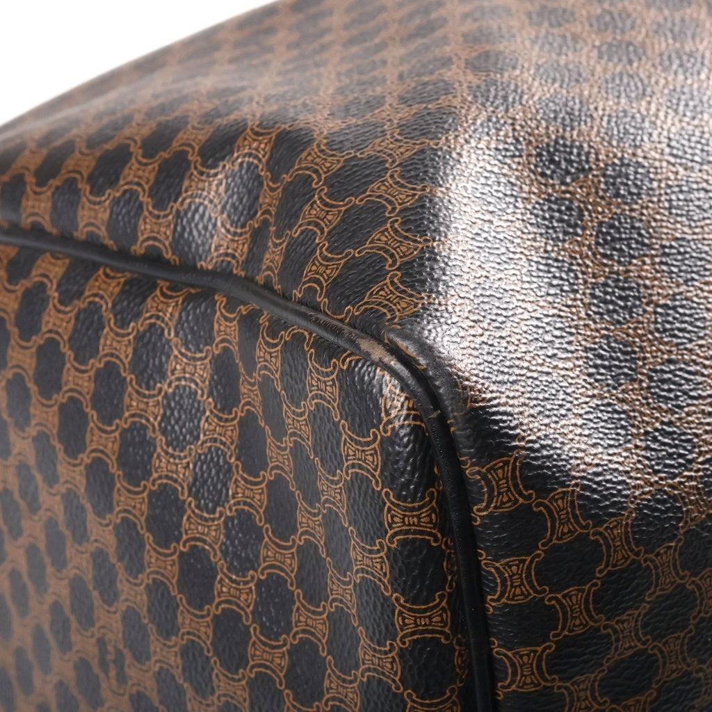 CELINE(セリーヌ) ボストンバッグ ハンドバッグ マカダム PVCレザー ブラウン レディース