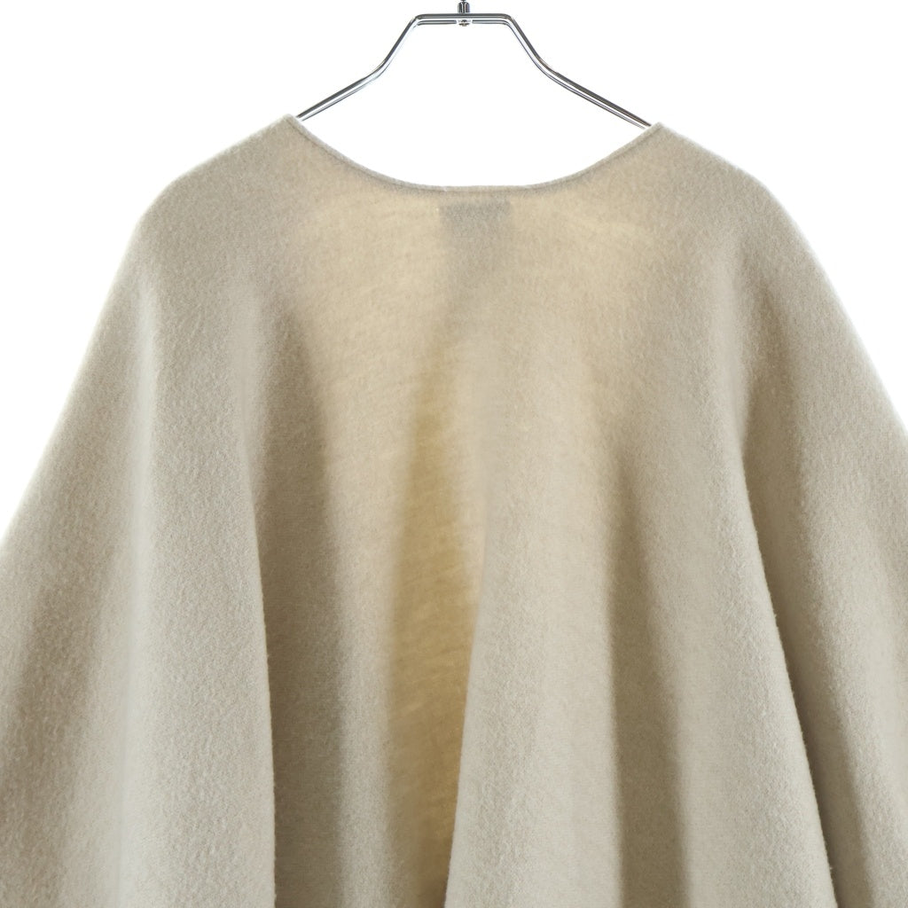 FENDI(フェンディ) Reversible Wool and Cashmere Poncho リバーシブル ウール カシミヤポンチョ ケープ FFモノグラム ベージュ FXX715 レディース