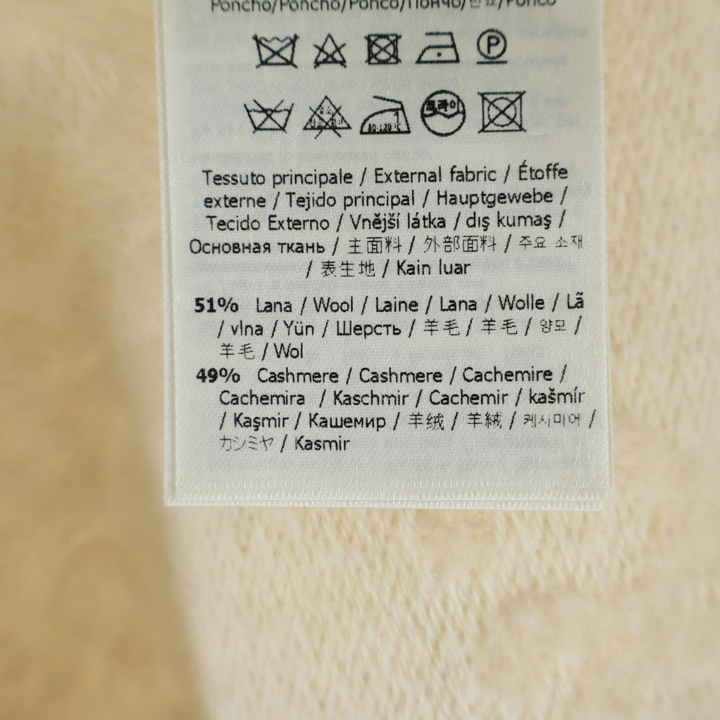 FENDI(フェンディ) Reversible Wool and Cashmere Poncho リバーシブル ウール カシミヤポンチョ ケープ FFモノグラム ベージュ FXX715 レディース