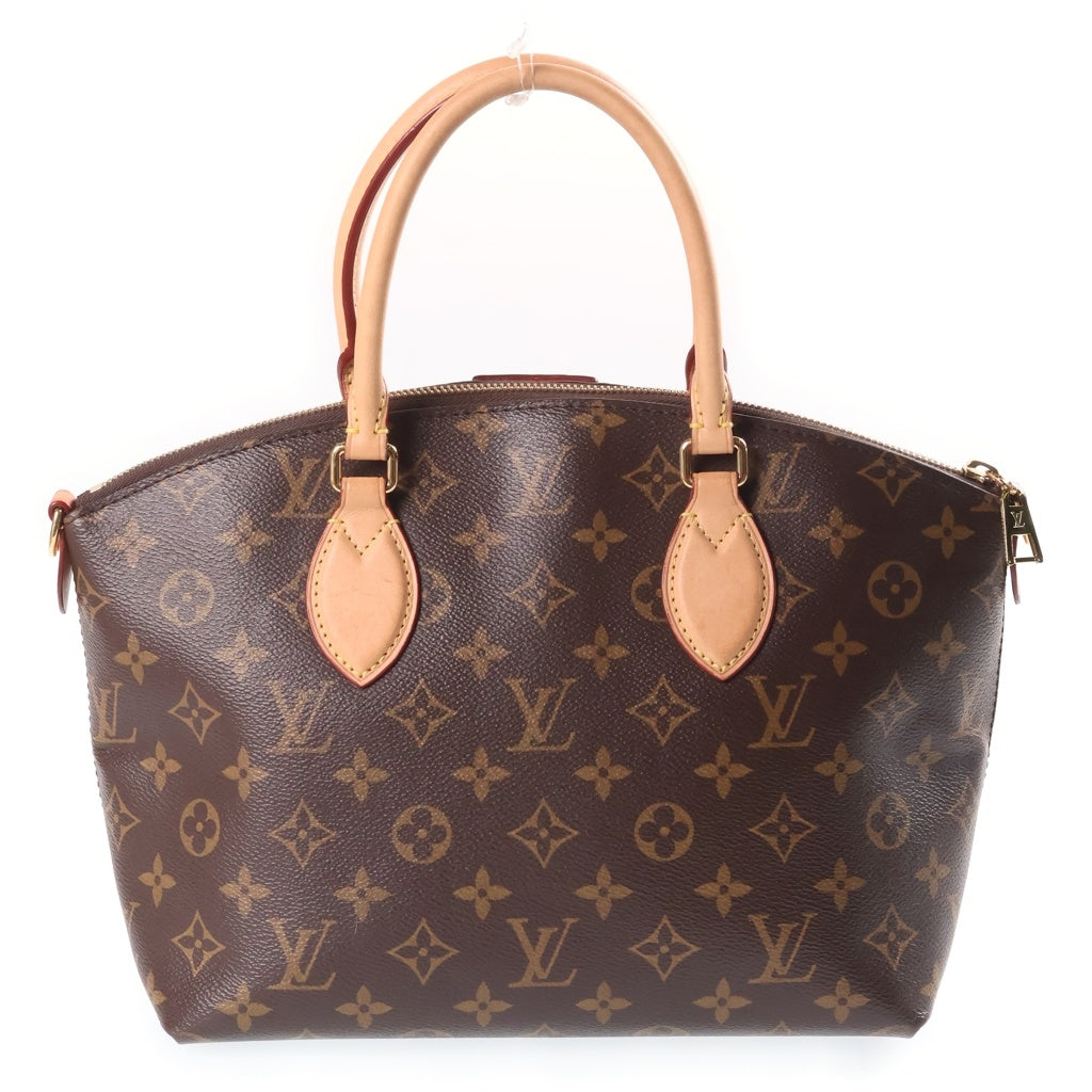 LOUIS VUITTON(ルイヴィトン) モノグラム ボエシ NM PM 2WAYハンドバッグ ショルダーバッグ ブラウン レザー×PVC M45986 ゴールド金具 レディース