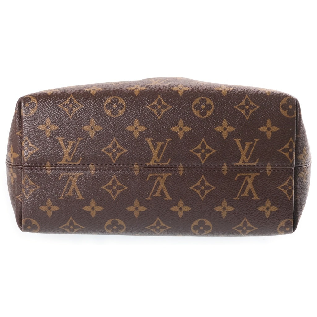 LOUIS VUITTON(ルイヴィトン) モノグラム ボエシ NM PM 2WAYハンドバッグ ショルダーバッグ ブラウン レザー×PVC M45986 ゴールド金具 レディース