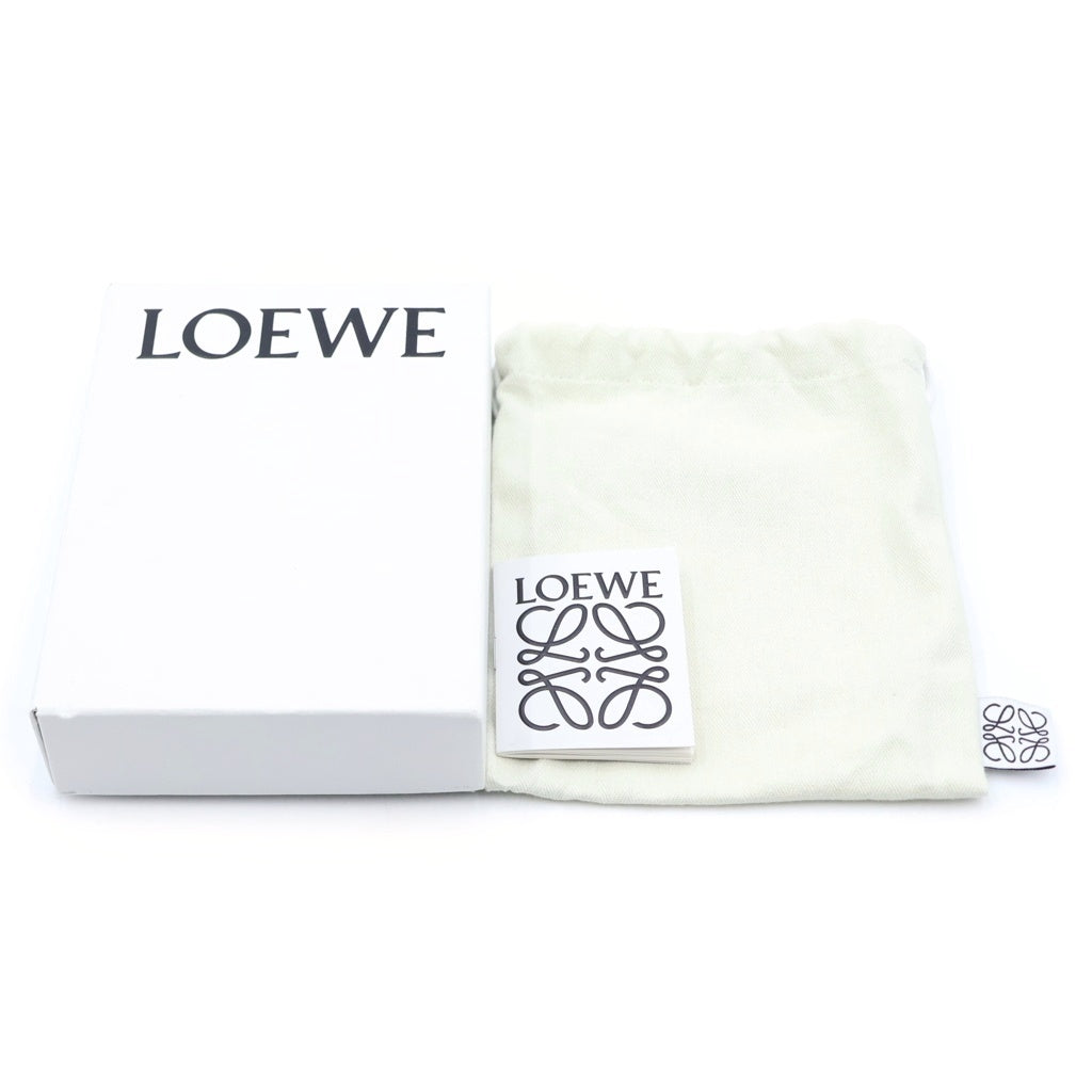 LOEWE(ロエベ) アナグラム リバーシブルレザーベルト ブラック×ブラウン ゴールド金具 レディース