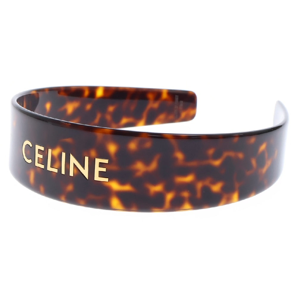 CELINE(セリーヌ) カチューシャ ブラウン ヘッドバンド ヘアアクセサリー 柄 46Y376CEA