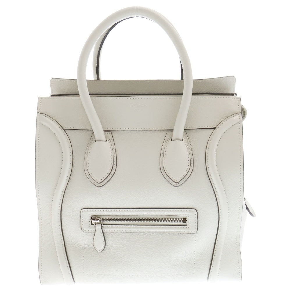 CELINE(セリーヌ) ラゲージミニ ショッパートートバッグ ライトグリーン レザー S-SN-0191 S-CU-1101