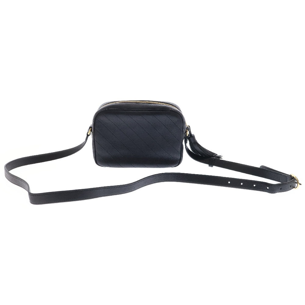 GUCCI(グッチ) ブロンディ スモール ショルダーバッグ ブラック レザー 742360 斜め掛けバッグ ゴールド金具