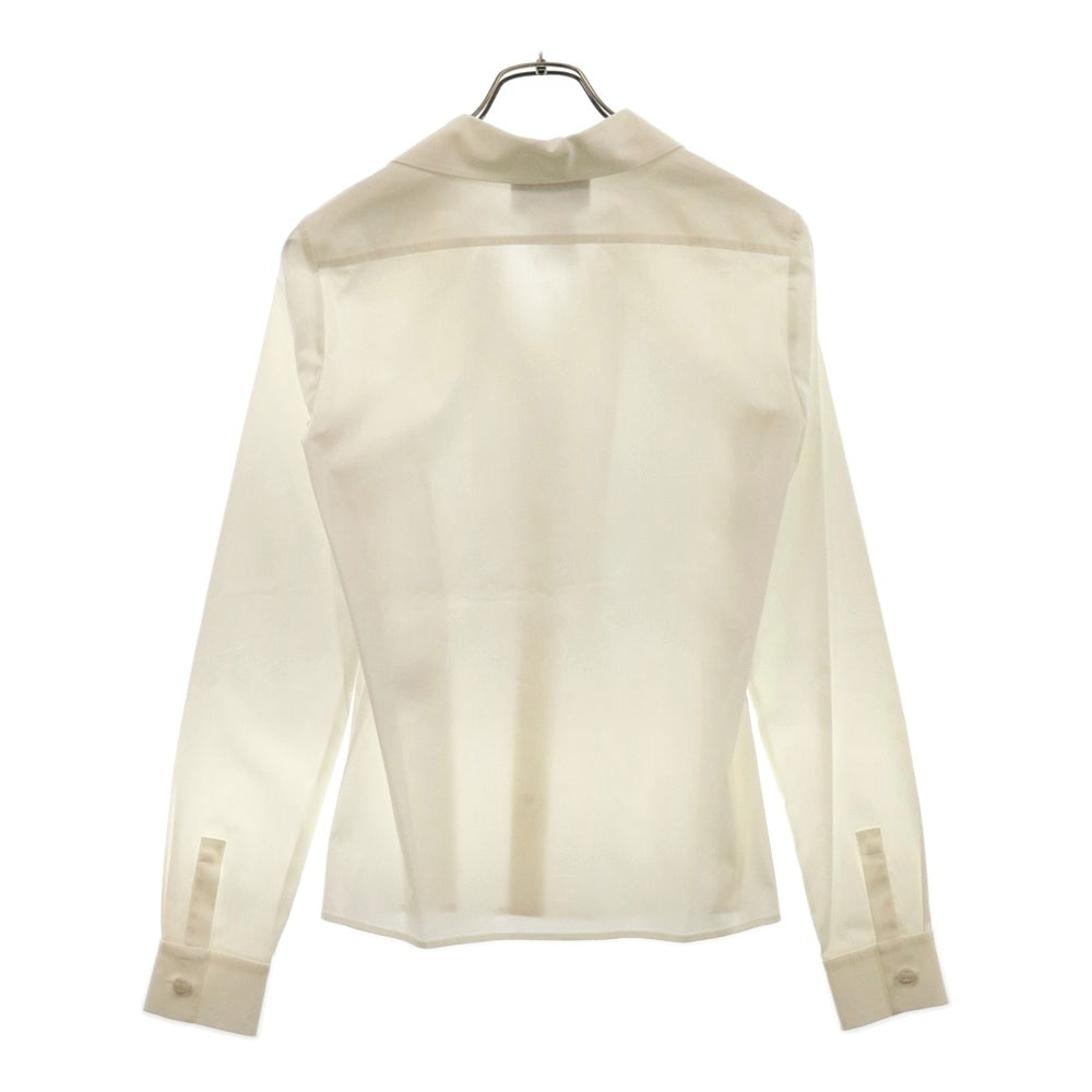 CHANEL(シャネル) ココボタン 長袖シャツ ホワイト コットン #36 P22760 レディース