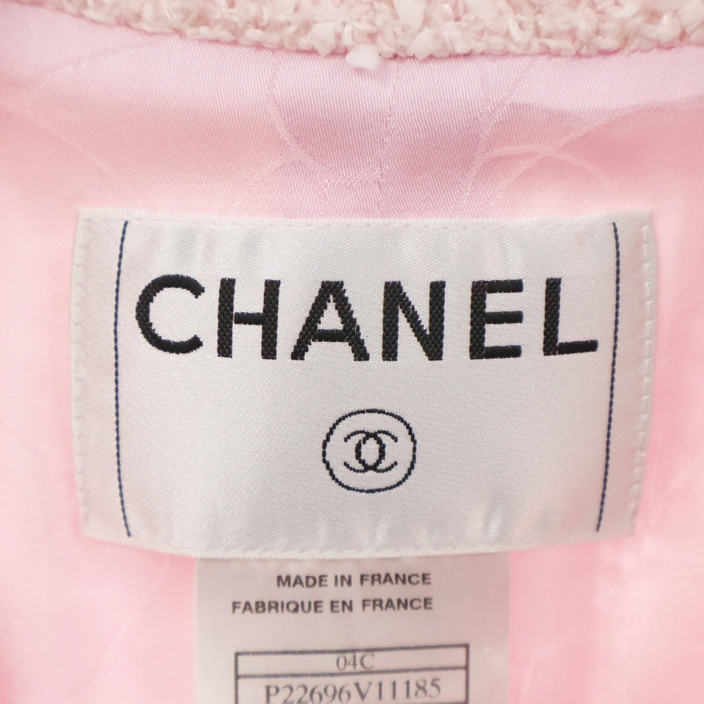 CHANEL(シャネル) ツイード ジャケット ピンク #36 ココボタン P22696V アパレル
