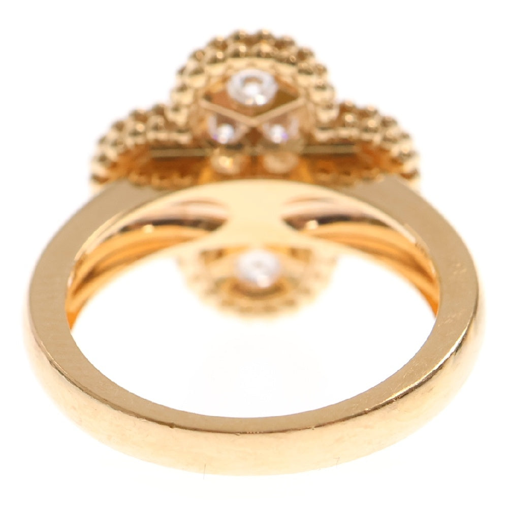 Van Cleef & Arpels(ヴァンクリーフアンドアーペル) ヴィンテージアルハンブラ ダイヤモンド リング Au750 PG #48 VCARP2R448