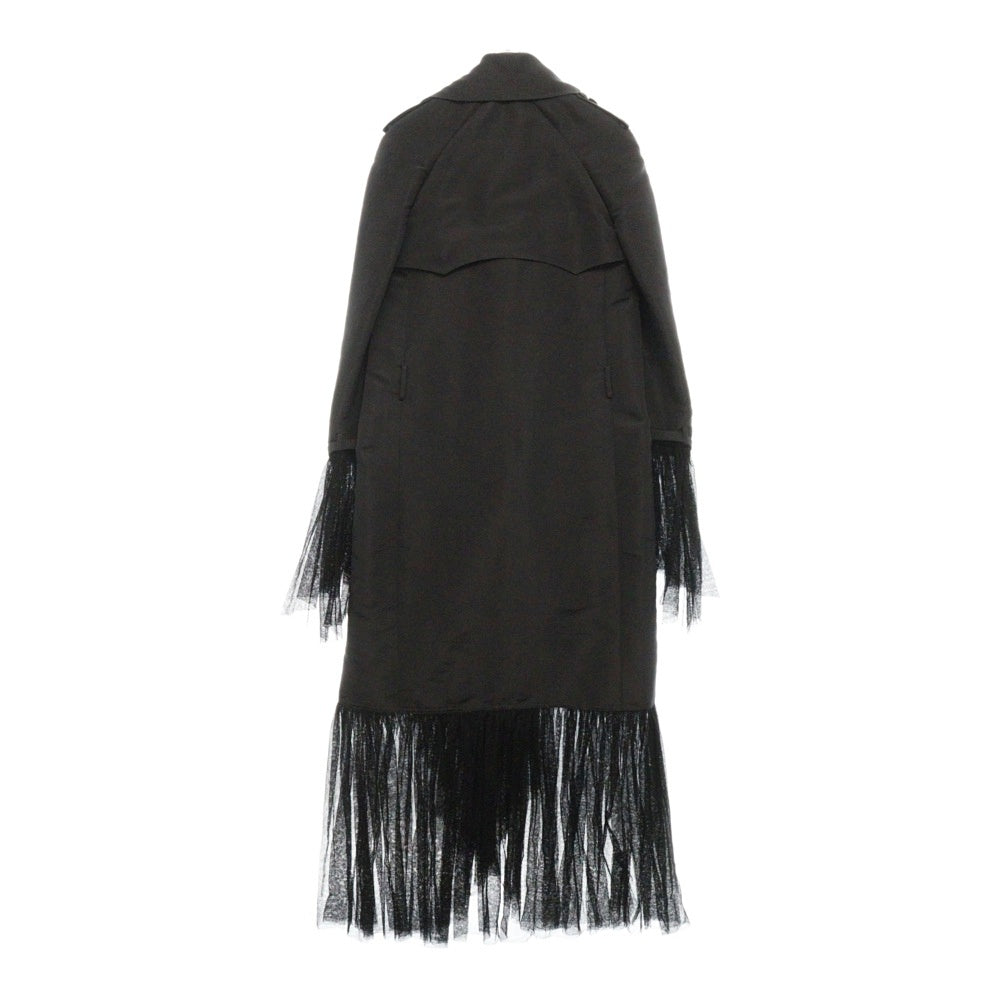 CHANEL(シャネル) ココマーク ロングコート レース ブラック シルク 06A 36サイズ レディース