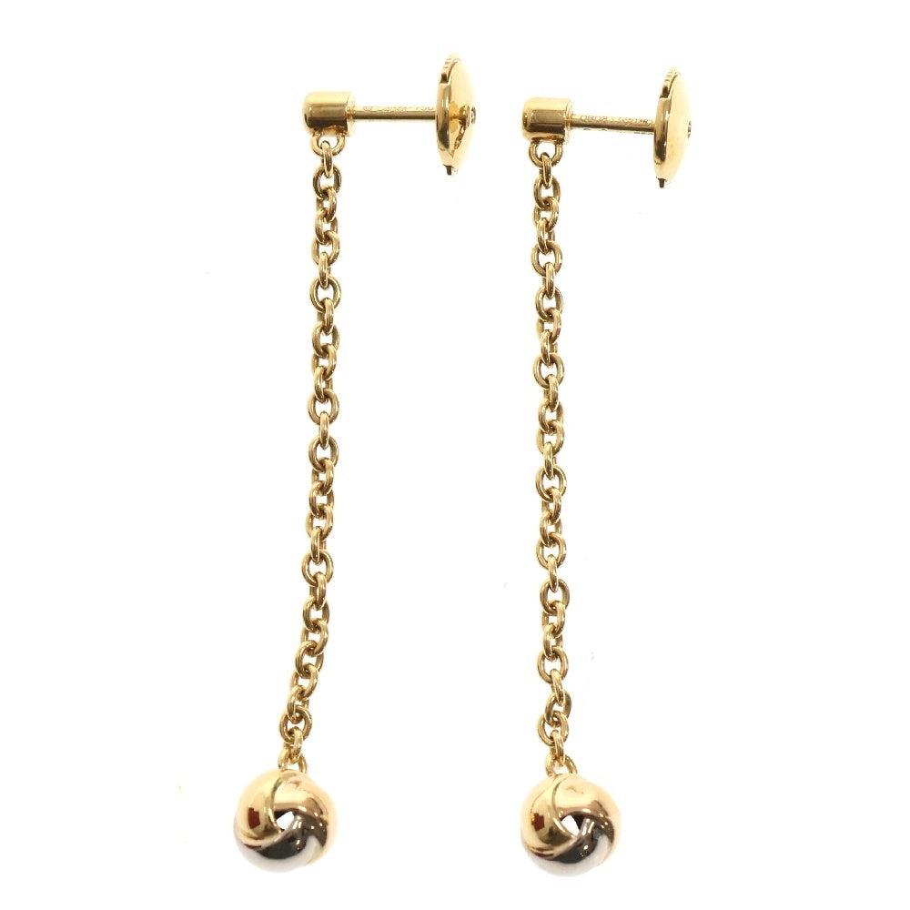 Cartier(カルティエ) ベビートリニティ パンピーユ ピアス ダイヤ Au750YG/PG/WG K18 ゴールド スリーカラー ボールチェーン