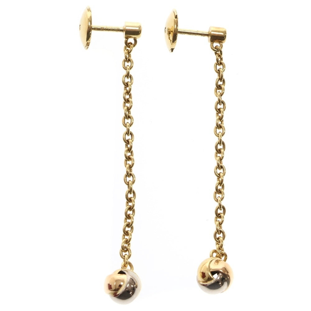 Cartier(カルティエ) ベビートリニティ パンピーユ ピアス ダイヤ Au750YG/PG/WG K18 ゴールド スリーカラー ボールチェーン
