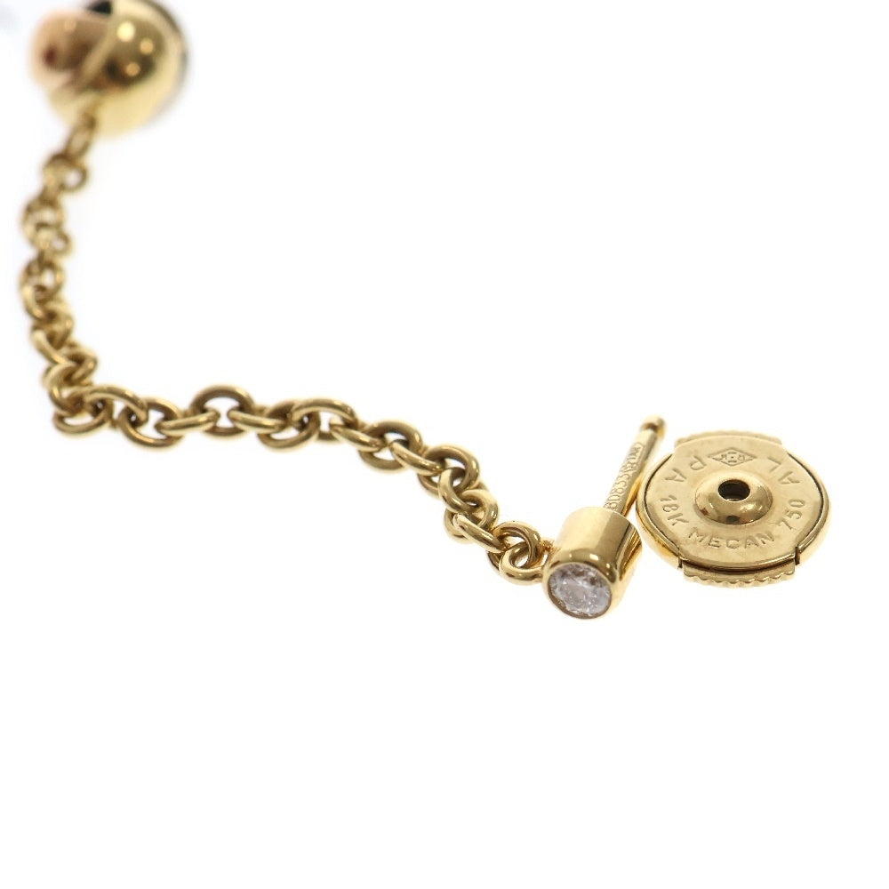 Cartier(カルティエ) ベビートリニティ パンピーユ ピアス ダイヤ Au750YG/PG/WG K18 ゴールド スリーカラー ボールチェーン