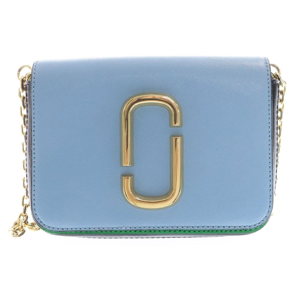 MARC JACOBS(マークジェイコブス) HIP SHOT ヒップショット 2WAY ショルダーバッグ ボディバッグ ブルー×グリーン レディース