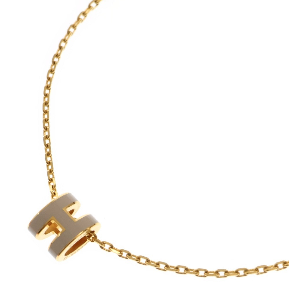 HERMES(エルメス) ポップアッシュ ネックレス マロングラッセ GP ゴールド金具 アクセサリー