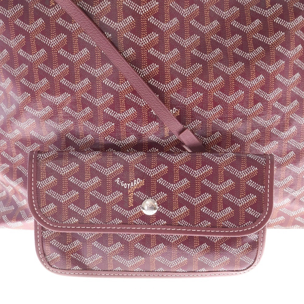 GOYARD(ゴヤール) サンルイPM ボルドー PVC×レザー トートバッグ
