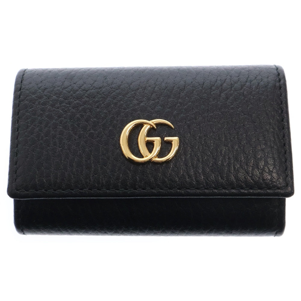 GUCCI(グッチ) GGマーモント 6連キーケース ブラック レザー 456119