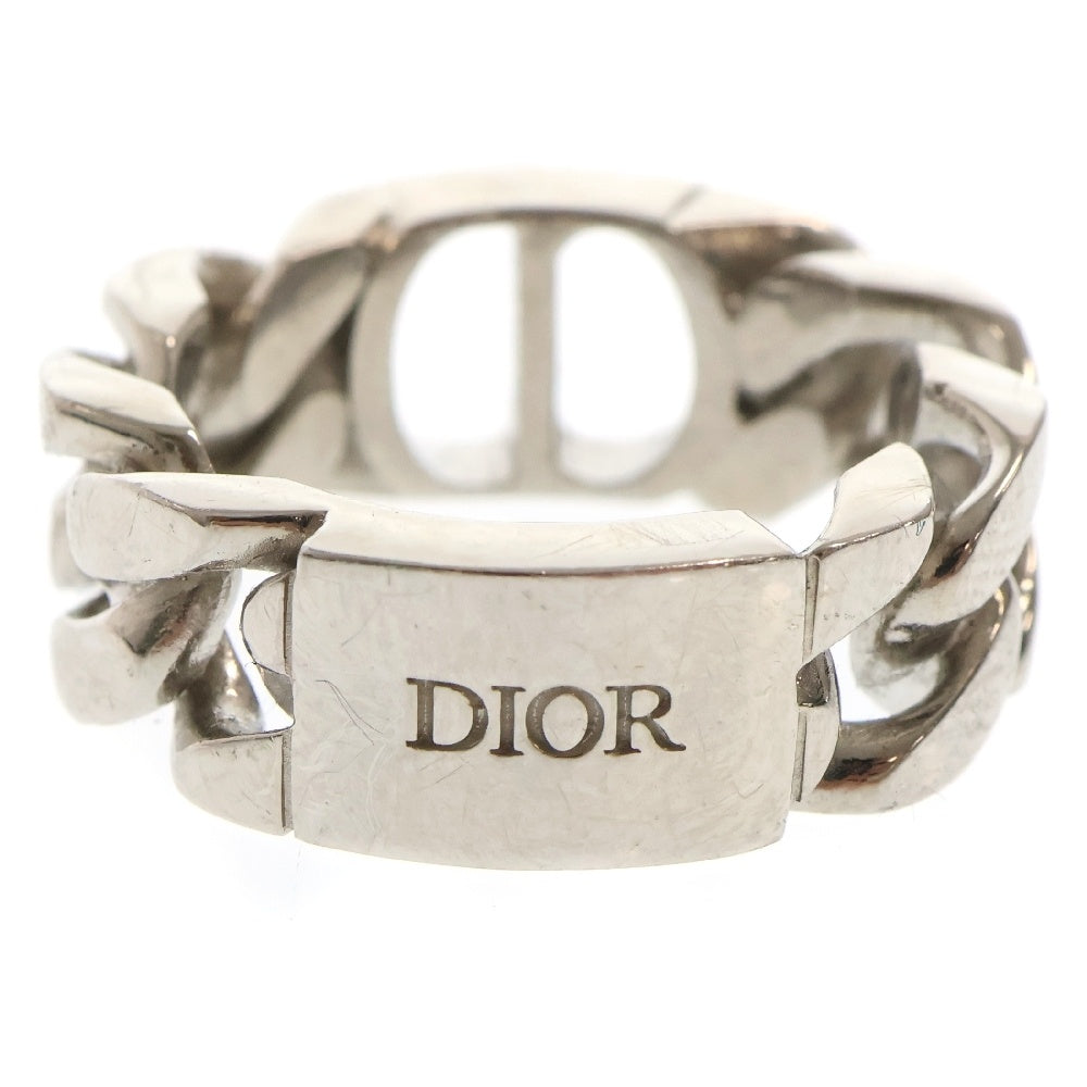Christian Dior(クリスチャンディオール) チェーンモチーフロゴリング シルバー