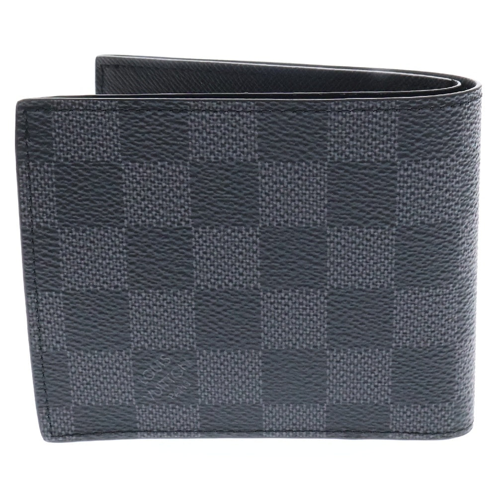 LOUIS VUITTON(ルイヴィトン) ダミエグラフィット ポルトフォイユマルコNM 財布 N63336 ICタイプ ブラック PVC コンパクトウォレット