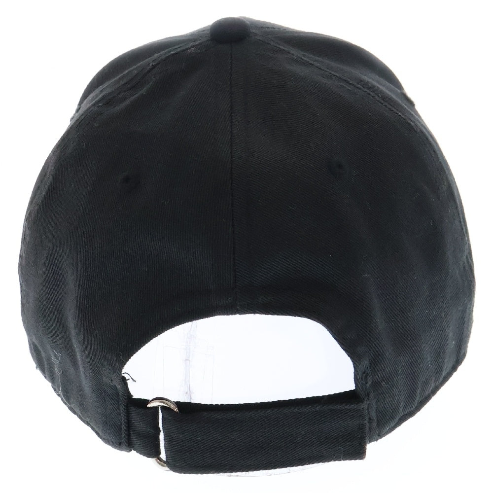 MONCLER(モンクレール) ロゴ キャップ ブラック コットン キャップ 帽子