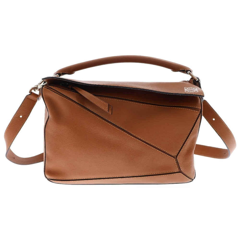 LOEWE(ロエベ) PUZZLE BAG パズルバッグ アナグラム タン 2WAY クラシックカーフ ハンドバッグ ショルダーバッグ ブラウン