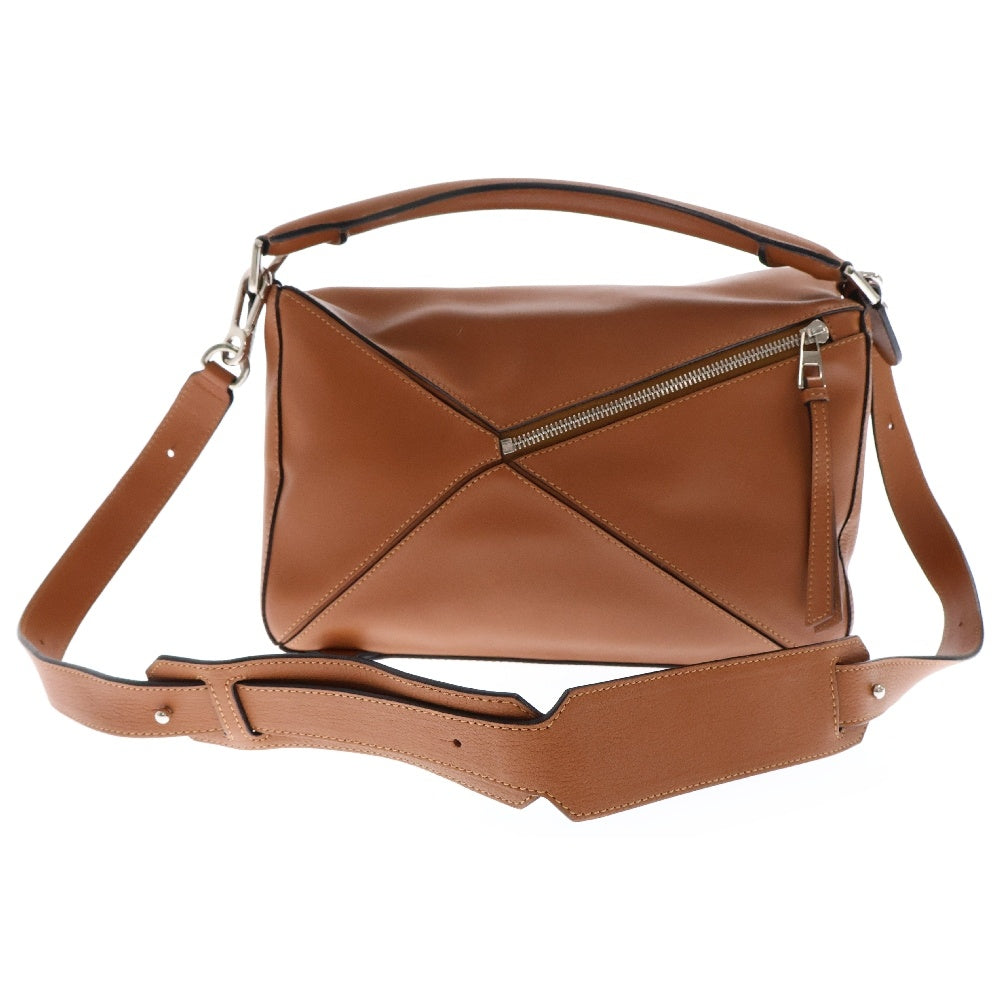 LOEWE(ロエベ) PUZZLE BAG パズルバッグ アナグラム タン 2WAY クラシックカーフ ハンドバッグ ショルダーバッグ ブラウン