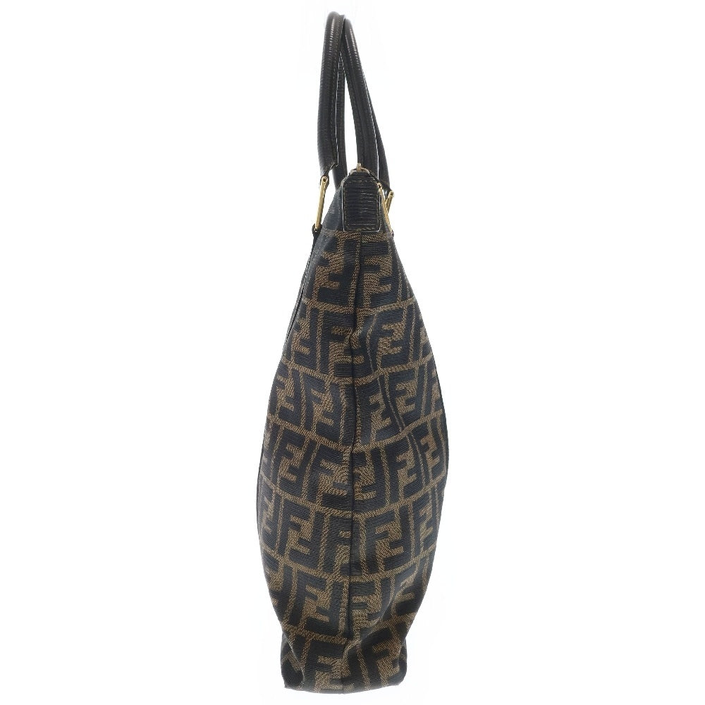 FENDI(フェンディ) ズッカ トートバッグ ハンドバッグ ブラウン キャンバス