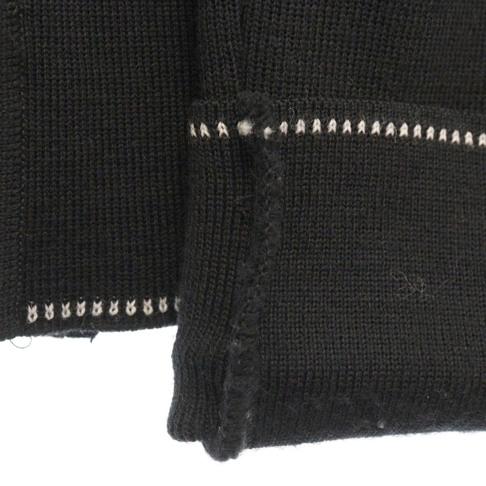 CHANEL(シャネル) スポーツライン ロゴサイドライン ウールニットジップアップジャケット ブラック レディース P22075V01420
