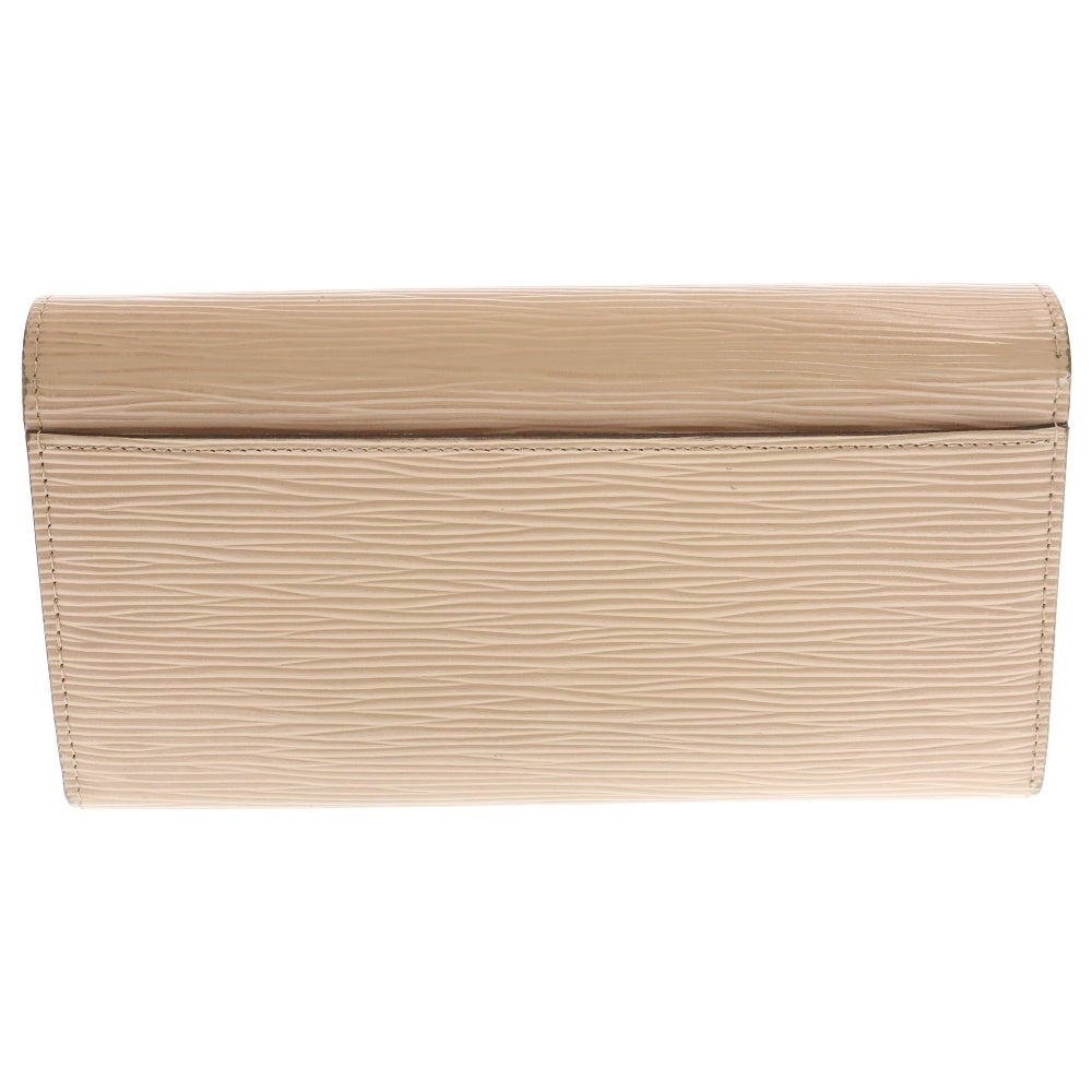 LOUIS VUITTON(ルイヴィトン) エピ ポルトフォイユ サラ デュンヌ レザーロングウォレット 長財布 ベージュ M60724 イニシャル入り