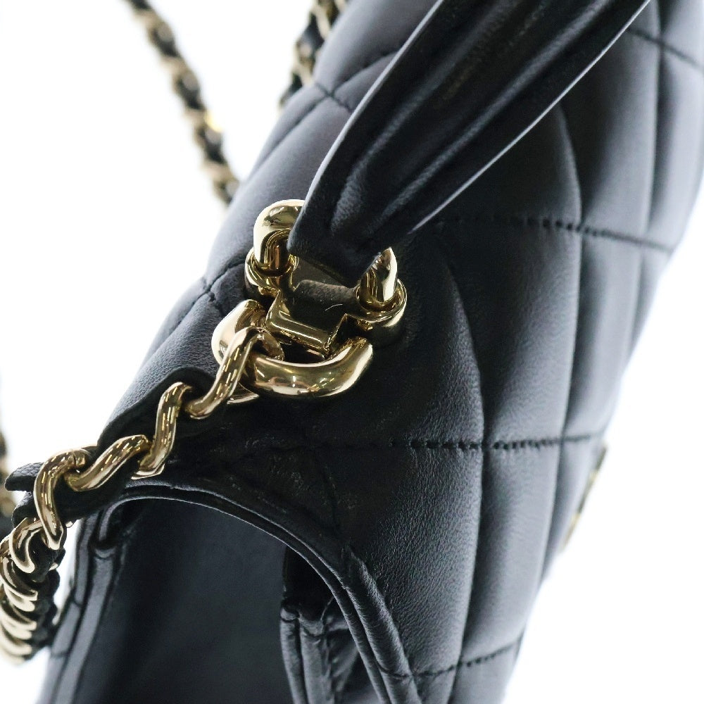 CHANEL(シャネル) ココハンドル ミニミニ マトラッセ 2wayチェーンショルダーバッグ 黒 キャビアスキン ゴールド金具 シリアルシール