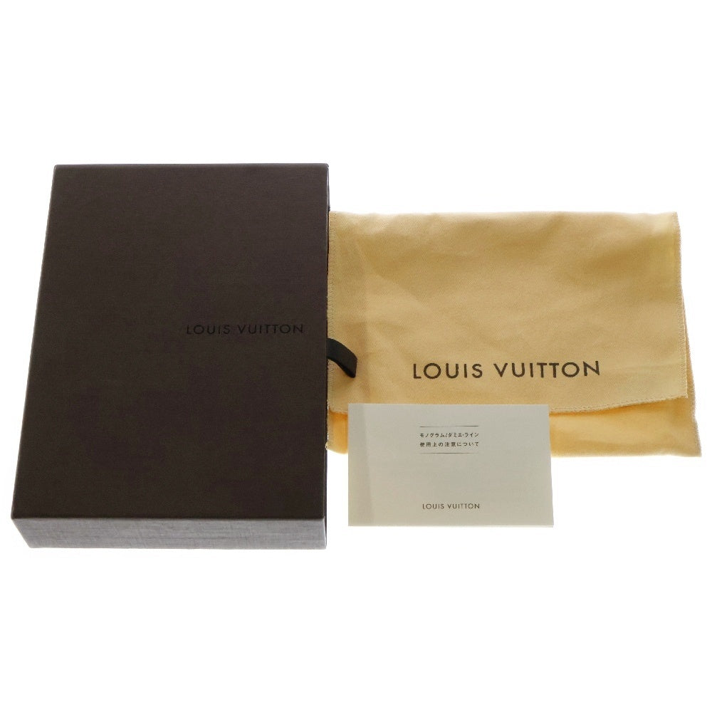 LOUIS VUITTON(ルイヴィトン) ダミエ アズール ポルトフォイユ エリーズ 3つ折り財布 コンパクトウォレット アイボリー PVC ゴールド金具 N61733