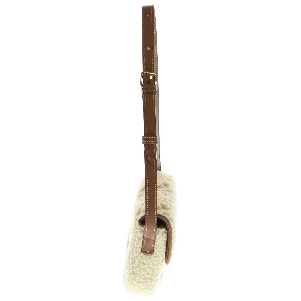 CELINE(セリーヌ) トリオンフ Claude クロード ワンショルダーバッグ 肩掛けバッグ ボア×レザー ゴールド金具 194143ESJ