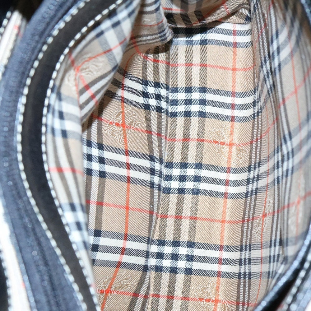 BURBERRY(バーバリー) トートバッグ ハンドバッグ レザー ブラック ノバチェック