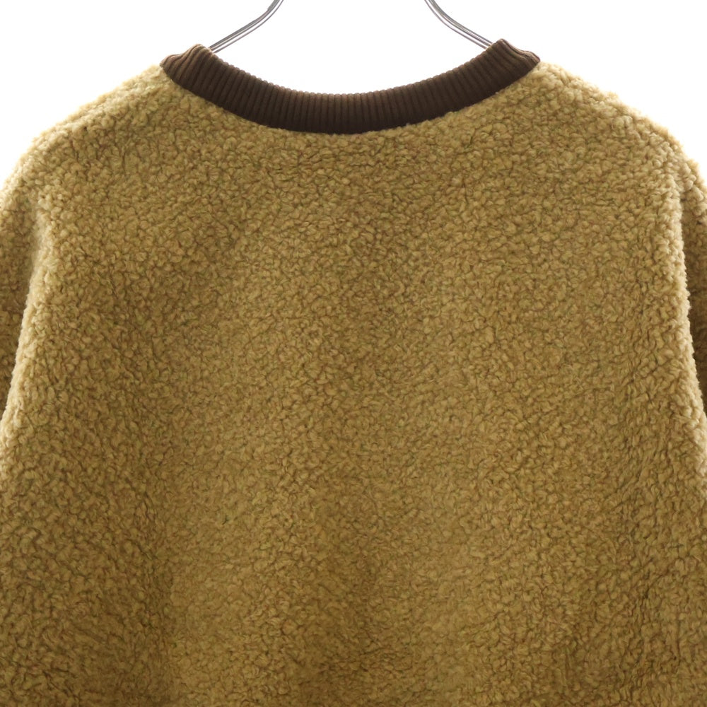 GUCCI(グッチ) 21SS ×THE NORTH FACE FAUX FUR SWEATSHIRT ノースフェイス  ロゴ クルーネックスウェットトレーナー ベージュ 644662