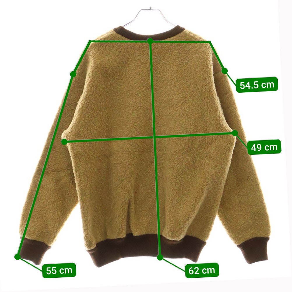 GUCCI(グッチ) 21SS ×THE NORTH FACE FAUX FUR SWEATSHIRT ノースフェイス  ロゴ クルーネックスウェットトレーナー ベージュ 644662