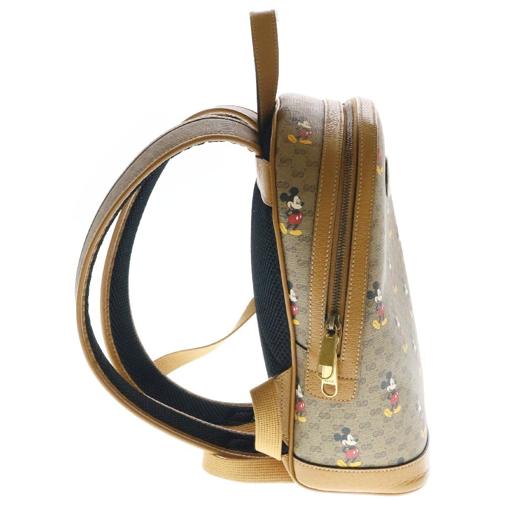 GUCCI(グッチ) ×Disney Mickey Mouse ディズニー ミッキーマウス GGスプリーム スモールバックパック リュック ベージュ 552884