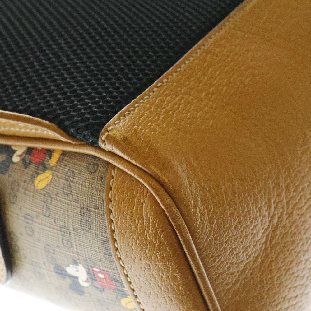 GUCCI(グッチ) ×Disney Mickey Mouse ディズニー ミッキーマウス GGスプリーム スモールバックパック リュック ベージュ 552884