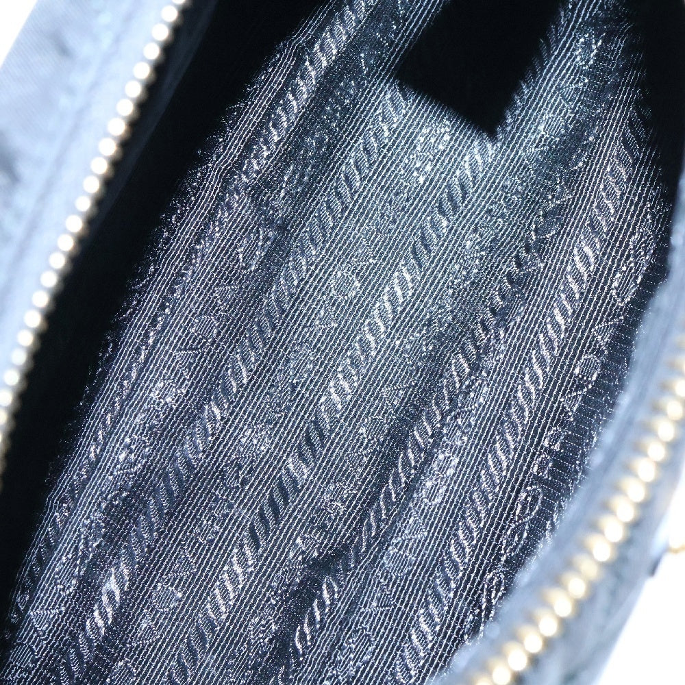 PRADA(プラダ) Re-Nylon キルティング 2WAY チェーン ショルダーバッグ ハンドバッグ ブラック 1BC204 トライアングルロゴ