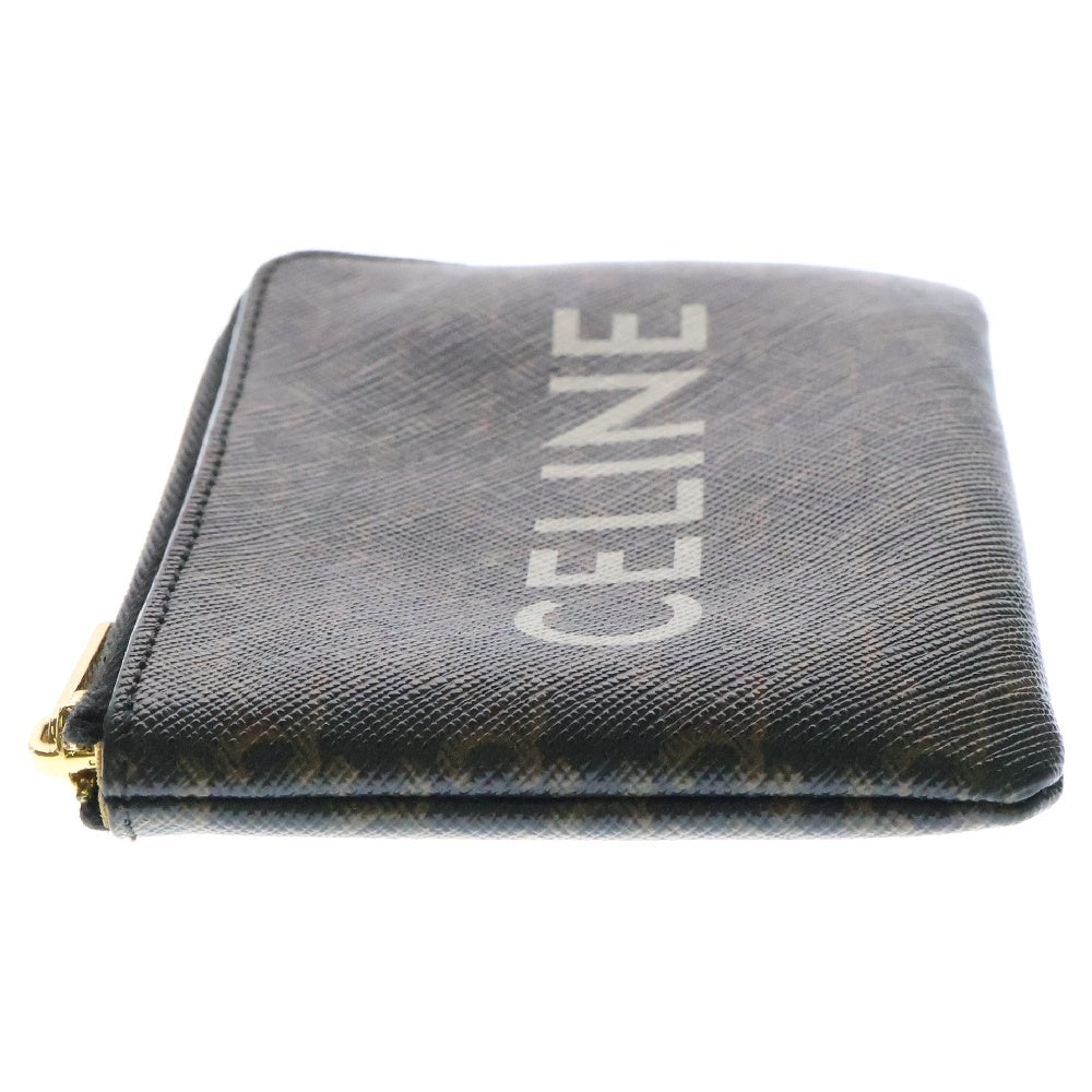 CELINE(セリーヌ) トリオンフ ロゴ カードケース ブラウン