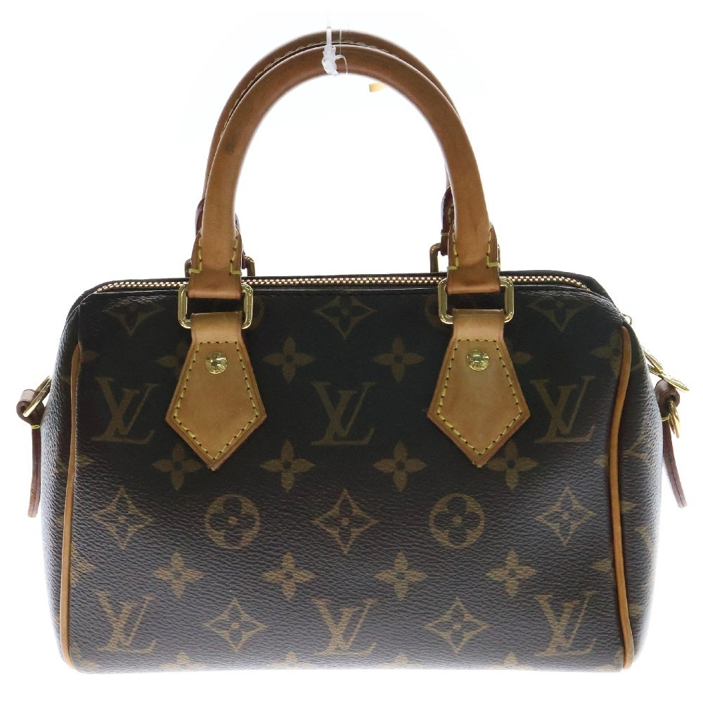 LOUIS VUITTON(ルイヴィトン) モノグラム スピーディバンドリエール20 2WAYバッグ ハンドバッグ ショルダーバッグ ブラウン ゴールド金具 レザー×PVC M46234