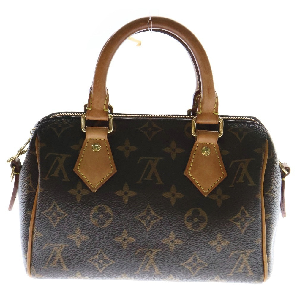 LOUIS VUITTON(ルイヴィトン) モノグラム スピーディバンドリエール20 2WAYバッグ ハンドバッグ ショルダーバッグ ブラウン ゴールド金具 レザー×PVC M46234