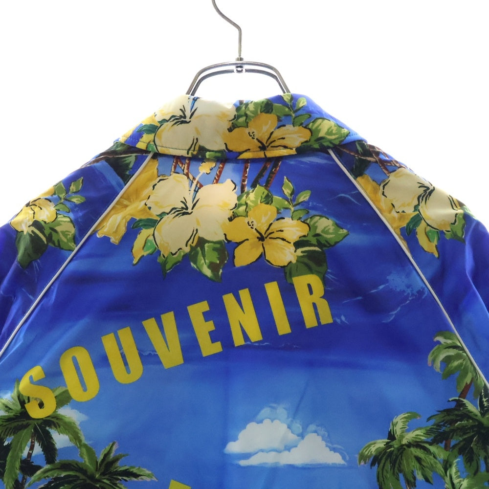 GUCCI(グッチ) 22AW スーベニアフロムロサンゼルス プリントナイロンジャケット ブルゾン マルチカラー ブルー ナイロン 46 694137 ZAJI0