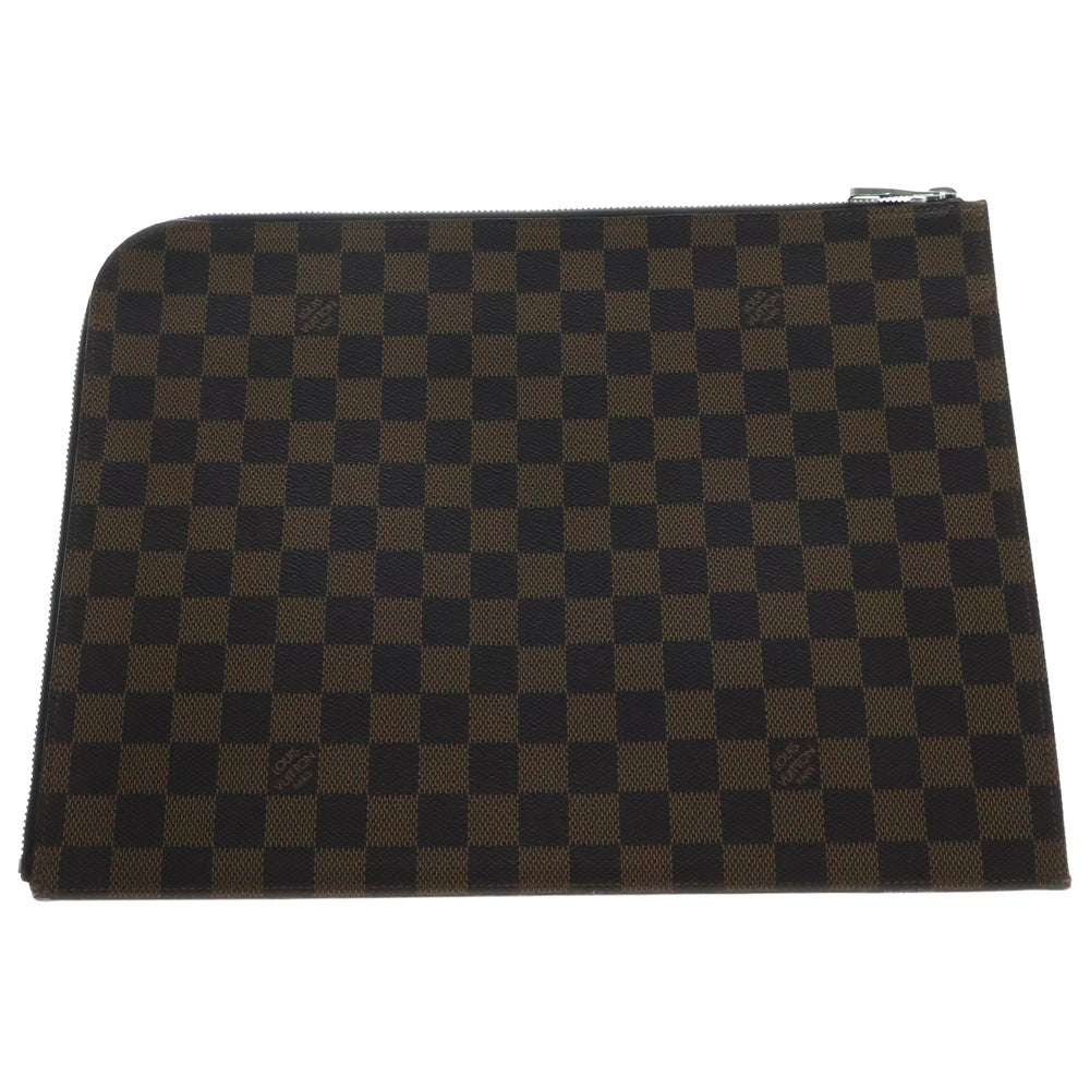 LOUIS VUITTON(ルイヴィトン) ダミエ ポシェット ジュールGM レザークラッチバッグ ブラウン N63345