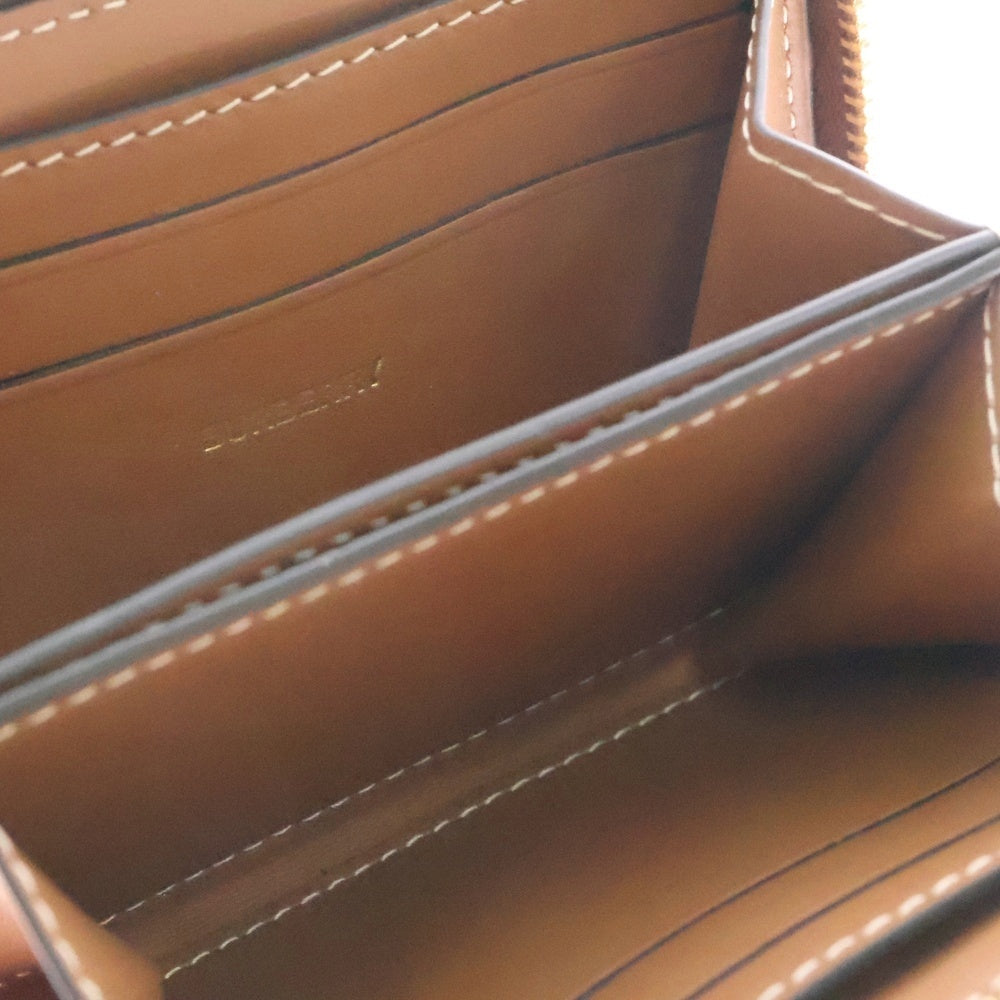 BURBERRY(バーバリー) ノヴァチェック コインケース 財布 ゴールド金具 ベージュ レザー 8094439